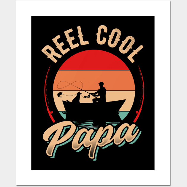 Reel Cool Papa Wall Art by T-shirt US